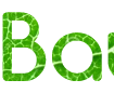 Создай свою надпись с шрифтом Сomfortaa и фоном зеленого листа в онлайн-конструкторе