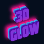 3D glow gradient logo