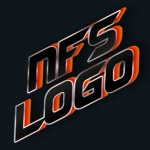 Красивый 3D шрифт в стиле Need for Speed