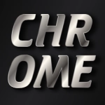 Chrome logo effect