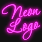 Neon png text effect