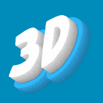 GIF Анимация 3D шрифта