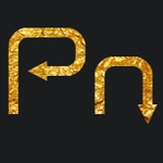 Золотая надпись с шрифтом arroterminal