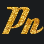 Золотая надпись с шрифтом deftone