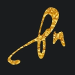 Золотая надпись с шрифтом pfdavinciscript