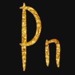 Золотая надпись с шрифтом simpleiriska