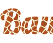 Онлайн конструктор png надписей с фоном жирафа - Шрифт Lobster